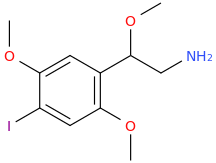 1-(4-iodo-2,5-dimethoxyphenyl)-1-methoxy-2-aminoethane.png