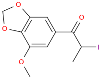 1-(3,4-methylenedioxy-5-methoxyphenyl)-1-oxo-2-iodopropane.png