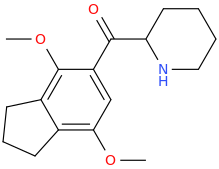 1-(4,7-dimethoxyindan-5-yl)-1-oxo-1-(2-piperidinyl)methane.png