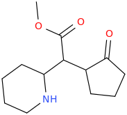 1-carbomethoxy-1-(2-oxocyclopentyl)-1-(2-piperidinyl)methane.png
