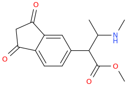 1-(1,3-dioxoindan-5-yl)-1-carbomethoxy-2-methylaminopropane.png