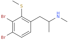 1-(2-(methylthio)-3,4-dibromophenyl)-2-methylaminopropane.png
