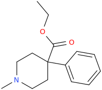 1-methyl-4-carboethoxy-4-phenyl-1-aza-cyclohexane.png