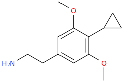 1-(4-cyclopropyl-3,5-dimethoxyphenyl)-2-aminoethane.png