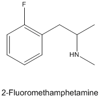 2-Fluoromethamphetamine2D.gif