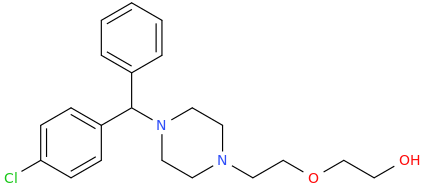 (%C2%B1)-2-(2-%7B4-%5B(4-chlorophenyl)-phenylmethyl%5Dpiperazin-1-yl%7Dethoxy)ethanol.png