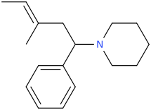 1-(1-phenyl-3-methylpent-3-enyl)piperidine.png