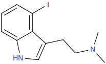 4-iodo-3-(2-dimethylaminoethyl)indole.png