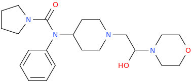 N-%7B1-%5B2-hydroxy-2-(morpholin-4-yl)ethyl%5Dpiperidin-4-yl%7D-N-phenylpyrrolidine-1-carboxamide.png