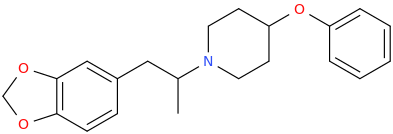 (1-(2-(3,4-methylenedioxyphenyl)-1-methylethyl)-piperidine-4-yl)-phenyl-ether.png
