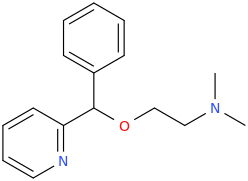 (2-dimethylaminoethyl)-(1-phenyl-1-(2-pyridinyl)methyl)ether.png