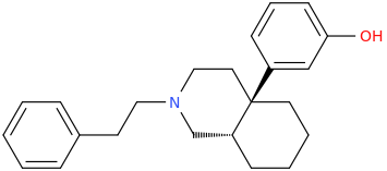 (4aR,8aS)-N-(2-phenylethyl)-4a-(3-hydroxyphenyl)decahydroisoquinoline.png