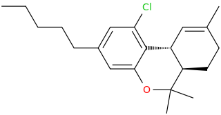 (6aR,10aR)-1-chloro-6,6,9-trimethyl-%203-pentyl-6a,7,8,10a-tetrahydro-%206H-benzo%5bc%5dchromene.png