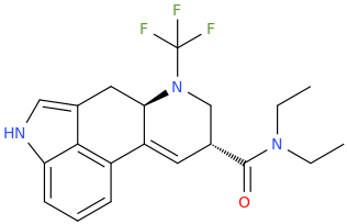 (6aR,9R)-N,N-diethyl-7-(trifluoromethyl)-4,6,6a,7,8,9-hexahydroindolo-%5b4,3-fg%5d-quinoline-9-carboxamide.png
