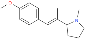 (E)-1-(4-methoxyphenyl)-2-(1-methyl-2-pyrrolidinyl)-2-methyl-1-ethene.png