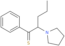 (RS)-1-Phenyl-2-(1-pyrrolidinyl)-pentane-1-thione.png