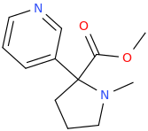 (pyridine-3-yl)-2-carbomethoxy-1-methylpyrrolidine.png