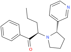  (2R,2S)-1-phenyl-1-oxo-2-(2-(3-pyridinyl)-pyrrolidinyl)pentane.png