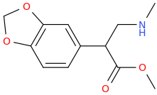    1-(1,3-benzodioxole-5-yl)-1-carbomethoxy-2-methylaminoethane.png