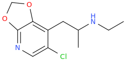    1-(2,3-methylenedioxy-5-chloropyridinyl)-2-ethylaminopropane.png