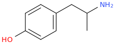    1-(4-hydroxyphenyl)-2-aminopropane.png