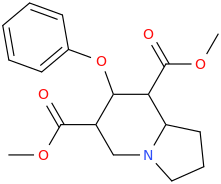    6,8-dicarbomethoxy-7-phenyloxyoctahydroindolizine.png