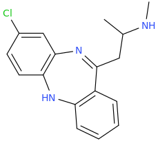    8-chloro-11-(2-methylaminopropyl)-5H-dibenz%5bb,e%5d%5b1,4%5ddiazepine.png