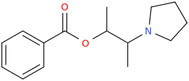    Phenylcarbonyloxy-2-(1-pyrrolidinyl)-1-methylpropane.png