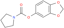    pyrrolidin-1-yl-carbonyloxy-1-(3,4-methylenedioxy)benzene.png