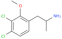   1-(2-methoxy-3,4-dichlorophenyl)-2-aminopropane.png