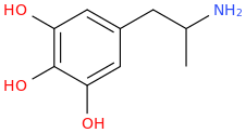   1-(3,4,5-trihydroxyphenyl)-2-aminopropane.png