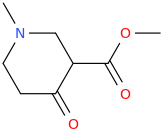   1-methyl-3-carbomethoxy-4-oxopiperidine.png