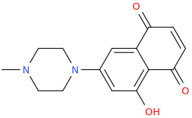   1-methyl-4-(1,4-dioxo-5-hydroxynaphthalene-7-yl)piperazine.png