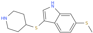   6-methylthioindole-3-yl piperidin-4-yl thioether.png