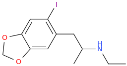  1-(2-iodo-4,5-methylenedioxyphenyl)-2-ethylaminopropane.png