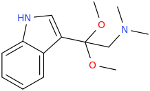  1-(3-indolyl)-1,1-dimethoxy-2-dimethylaminoethane.png