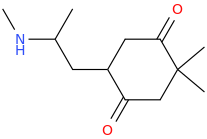  1-(4,4-dimethyl-2,5-dioxocyclohexyl)-2-methylaminopropane.png