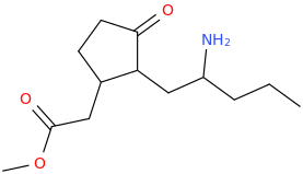  1-oxo-2-(2-aminopentyl)-3-(carbomethoxymethyl)-cyclopentane.png