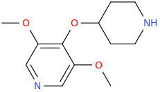  piperidin-4-yl 3,5-dimethoxypyridine-4-yl ether.png