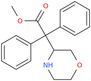 1,1-diphenyl-1-carbomethoxy-1-(3-morpholinyl)methane.png