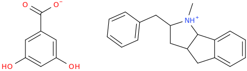 1,2,3,3a,4,8b-hexahydro-2-benzyl-1-methylindeno-%5b1,2-b%5dpyrrolium%203,5-dihydroxybenzoate.png