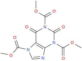 1,3,7-tricarbomethoxyxanthine.png