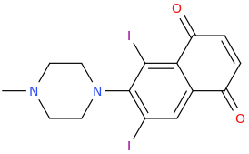 1,4-dioxo-7-(1-methylpiperazin-4-yl)-6,8-diiodonaphthalene.png