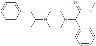 1-((2-phenyl-1-methylethyl)-piperazine-4-yl)-1-phenyl-1-carbomethoxymethane.png