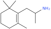 1-(1,1,3-trimethyl-cyclohex-2-ene-2-yl)-2-aminopropane.png