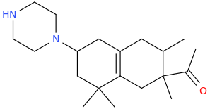 1-(1,2,3,4,5,6,7,8-octahydro-2,3,8,8-tetramethyl-6-(1-piperazinyl)-2-naphthyl)ethan-1-one.png
