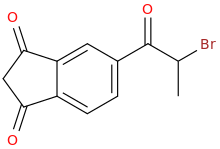 1-(1,3-dioxoindan-5-yl)-1-oxo-2-bromopropane.png