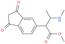 1-(1,3-dioxoindan-5-yl)-2-methylamino-1-carbomethoxypropane.png