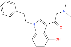 1-(1-(2-phenylethyl)-4-hydroxyindol-3-yl)-1-oxo-2-dimethylaminoethane.png