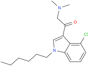 1-(1-hexyl-4-chloro-indol-3-yl)-1-oxo-2-dimethylaminoethane.png